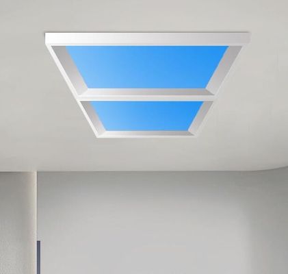 แผนไฟเพดานภายใน LED แสงฟ้าสีน้ําเงิน สี่เหลี่ยม แสงเพดานเทียม 60x120 สําหรับการประดับเพดาน