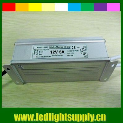 พลังงานไฟฟ้า LED ออกแบบเดียว 60W 12V CE ROHS