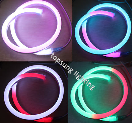 ตัดแบบกําหนดเอง 240v LED neon rope light 14*26mm ไฟนิโอนดิจิตอล