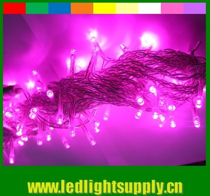 2016 ใหม่ RGB สีเปลี่ยน LED ผ้าม่านคริสต์มาสต์ ไฟ 24v 100 LED