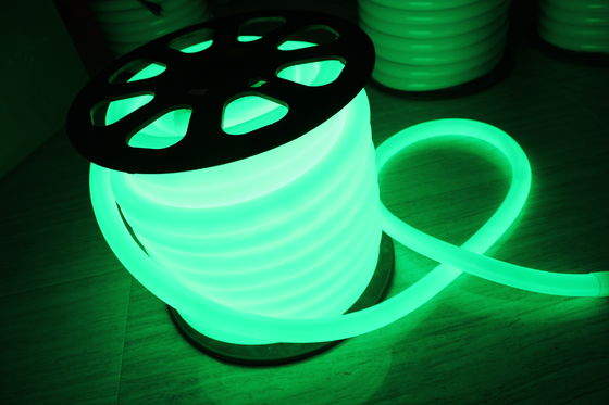 2016 สีเขียวใหม่ 220v 360 องศา LED neon flex light IP67 กันน้ําสําหรับกลางแจ้ง