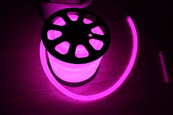 24v ราคาดีที่สุด 360 องศากลมสีม่วง 25mm neon flex ไฟสําหรับตกแต่ง