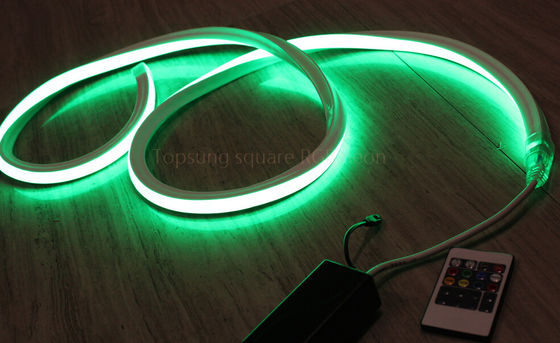 ซุปเปอร์สว่างสแควร์ 230v สีเขียว Flex LED คิตเชือกสําหรับอาคาร