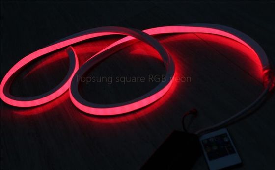 2016 สี่เหลี่ยมใหม่ 100v สีแดง LED neon flex 16x16mm สําหรับอาคาร