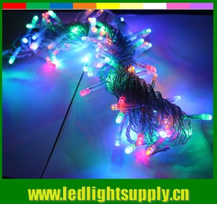 2016 ใหม่ RGB สีเปลี่ยน LED ผ้าม่านคริสต์มาสต์ ไฟ 24v 100 LED