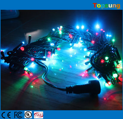 200 LED twinkle RGB LED string ip65 พร้อมเครื่องควบคุมสําหรับตกแต่งคริสต์มาสกลางแจ้ง