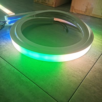 ไฟเวทมนต์ LED ดิจิตอล 24V นีโอนซิลิโคนยืดหยุ่น 3535 RGB หลายสี Led Flex Neon Strip นีโอนยืดหยุ่น 220v rgbw roll