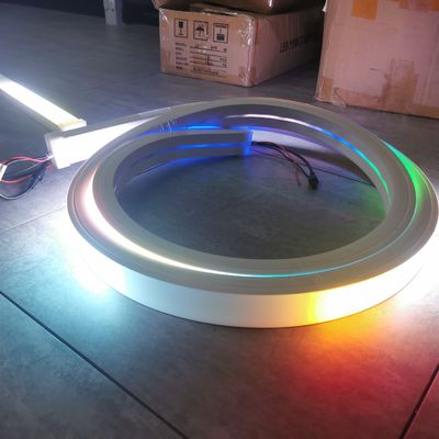 ไฟเวทมนต์ LED ดิจิตอล 24V นีโอนซิลิโคนยืดหยุ่น 3535 RGB หลายสี Led Flex Neon Strip นีโอนยืดหยุ่น 220v rgbw roll