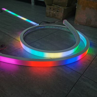 Rgb Pixel LED Neon Dmx512 RGB Strips เทป LED dmx neon flex ผูกเชือกเนออน 24v cuttableneonflex เส้นไฟ