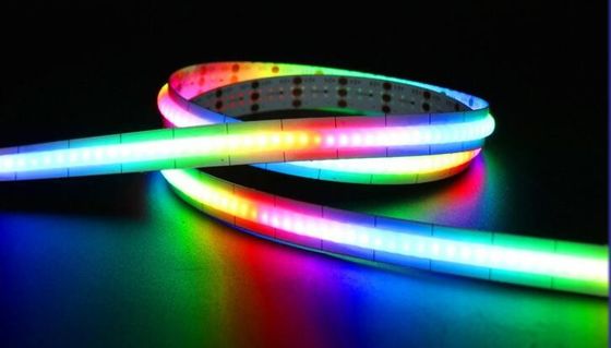 Topsung rgb 720leds/m COB Strip Light Dream Color 24v LED ที่สามารถติดต่อได้ แมจิก COB LED Strip