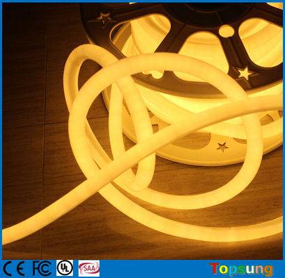 สีขาวอบอุ่น 16 มิลลิเมตร 360 องศากลม LED หลอดเนออน PVC LED แต่งงานเนออน 110v