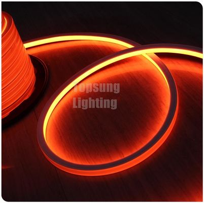 IP68 กันน้ํา LED neon flex สําหรับการตกแต่งภายนอก 16 * 16 มิลลิเมตร สี่เหลี่ยมลวดลายสาย Neon DC 24V ส้ม