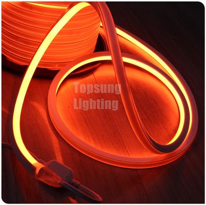 สีส้ม AC 110V สี่เหลี่ยม LED neon แสงยืดหยุ่น 16x16mm IP68 ท่อ neon