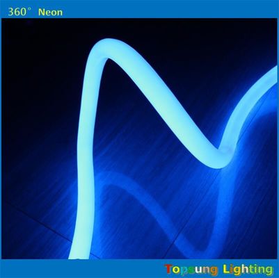 25M สปูล 12V สีฟ้า 360 องศา LED neon สายไฟสําหรับห้อง