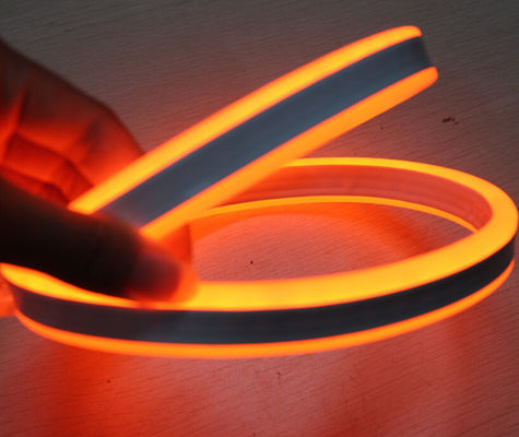 Topsung ไฟ 12v ส้ม 100m มินิ ดับเบิ้ลด้าน LED สาย Neon สายกันน้ํา 8.5 * 18mm แสง