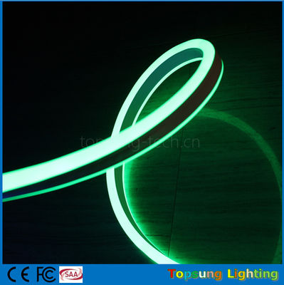 สินค้าใหม่ของจีน 110v สีเขียวด้านสอง LED neon flex strip IP67 สําหรับกลางแจ้ง