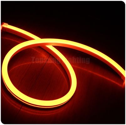 24v สีเหลืองที่นิยมนําแสงหลอดเนออนยืดหยุ่น PVC ultra thin neon flexible rope lamp strip 11x18mm การตกแต่งกลางแจ้ง