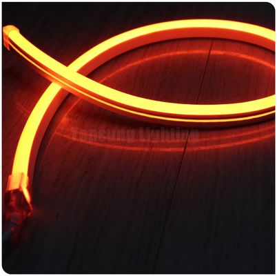 24v สีเหลืองที่นิยมนําแสงหลอดเนออนยืดหยุ่น PVC ultra thin neon flexible rope lamp strip 11x18mm การตกแต่งกลางแจ้ง