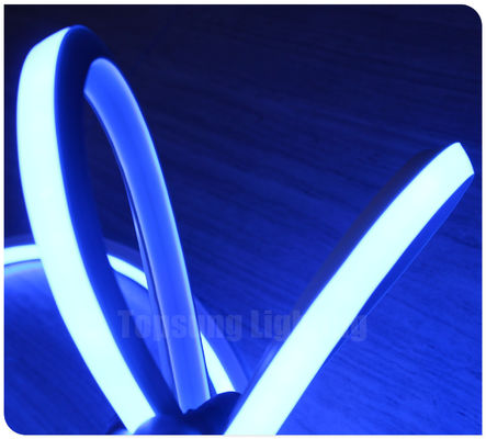 12v สีฟ้า ท็อป-วิว Flat 16x16mm neonflex Square LED neon flex tube สีฟ้า SMD สายลวดลาย