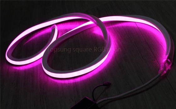 สี่เหลี่ยม LED Strip RGB Neon Flex Rope Light กันน้ํา 220V ไฟกลางแจ้งแบบยืดหยุ่น