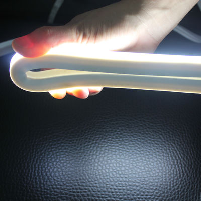 สีซิลิโคนใหม่ super flex แสง LED เส้นนิโอน ภาพบน 16x16mm สี่เหลี่ยม LED ไฟนิโอนเทปไฟเทป 12v ขาว