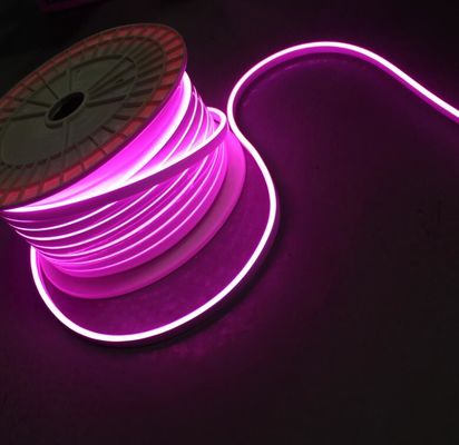 12v 6mm neon สีชมพู ยืดหยุ่น LED สริป mini flex LED neon สายไฟ