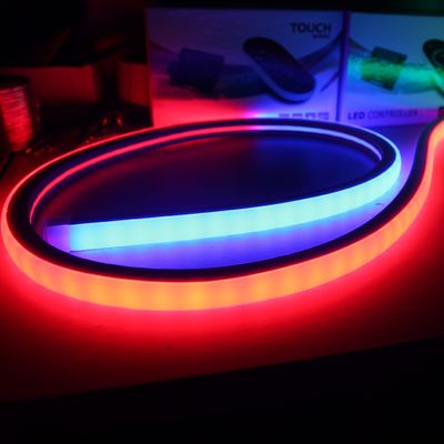 magic dmx LED neon tube หนา 17mm * 17mm ตารางดิจิตอล neon-flex 10 พิกเซล/M rgb