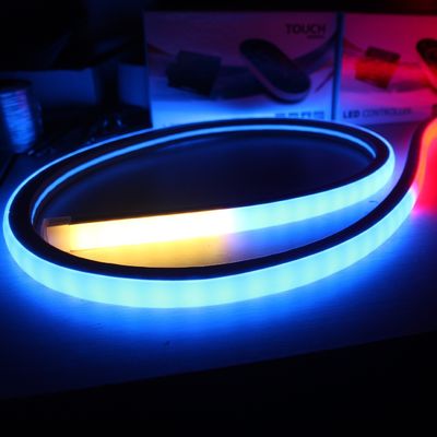 17x17mm สี่เหลี่ยมดิจิตอล SMD5050 RGB Flex LED Neon With Perfect Color Mixing Effect