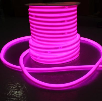 120v สีม่วง LED หลอดเนออนยืดหยุ่น smd2835 120leds/m LED เนออนยืดหยุ่นแสงกลม 360 องศา