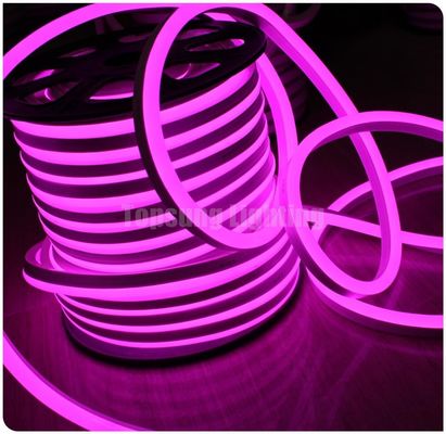 14mm คุณภาพสูง สีม่วง LED neon flex แสงสตรีปยางยืดหยุ่น 110v neo neon สาย