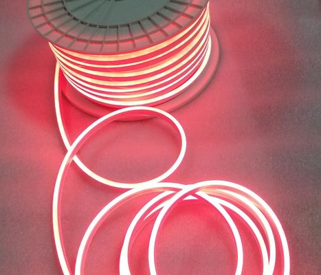 50m สปูลสีแดง 12V LED Neon Light SMD 2835 120Leds / M 6X12mm ไฟยืดหยุ่น กันน้ํา