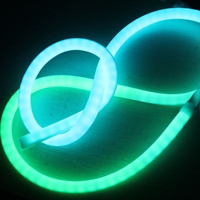 ขายปลีก 24v LED neon light rgb 5050 IP68 neon led flex strip light ท่อเนออน 360 พิกเซล