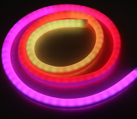 โปรแกรมได้ ดิจิตอล 360 องศา รอบ 12V Flexy Led Neon Tube Strip