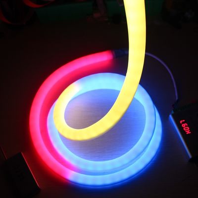 กลางแจ้งหลายสี กันน้ํา IP65 RGB LED การตกแต่งแสง LED neon flex 360 องศา