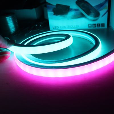dmx SPI ดิจิตอล RGB WS2811 LED neon 12v ไฟเนออนที่ติดต่อได้สําหรับห้อง