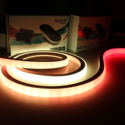 CE RoHS อนุมัติ สี่เหลี่ยม Led Neon Strip กันน้ํา rgb พิกเซล 24V LED Neon Flex ไฟ