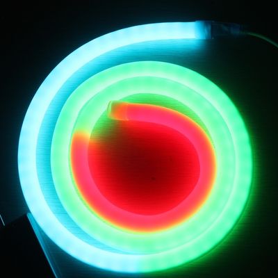เปลี่ยนสีเต็ม โปรแกรม DMX Led Flex Neon 360 LED ไฟ Neon แทนท่อพิกเซล