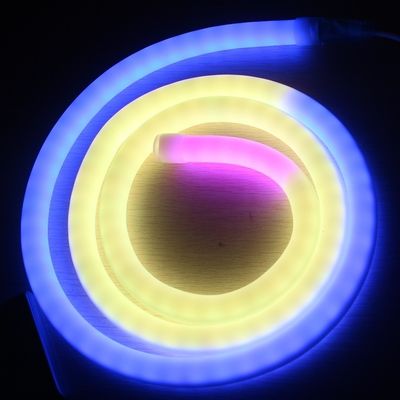 เปลี่ยนสีเต็ม โปรแกรม DMX Led Flex Neon 360 LED ไฟ Neon แทนท่อพิกเซล