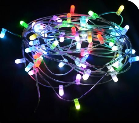 กลางแจ้งประดับต้นไม้คริสต์มาสต์แสง string 100m 666leds สีเปลี่ยน 12V LED แสงคลิป