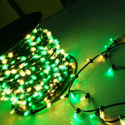 50m สปูล 666 LED สีเขียว + สีขาว 12V แสงสับ LED คลิปบนแสงสําหรับ AU