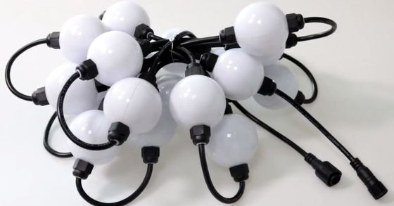 3m รีล 6 LEDS DMX 3D LED บอล ws2811 สายพิกเซล LED 50 มิลลิเมตรโลกบอลที่ระบุ 12v
